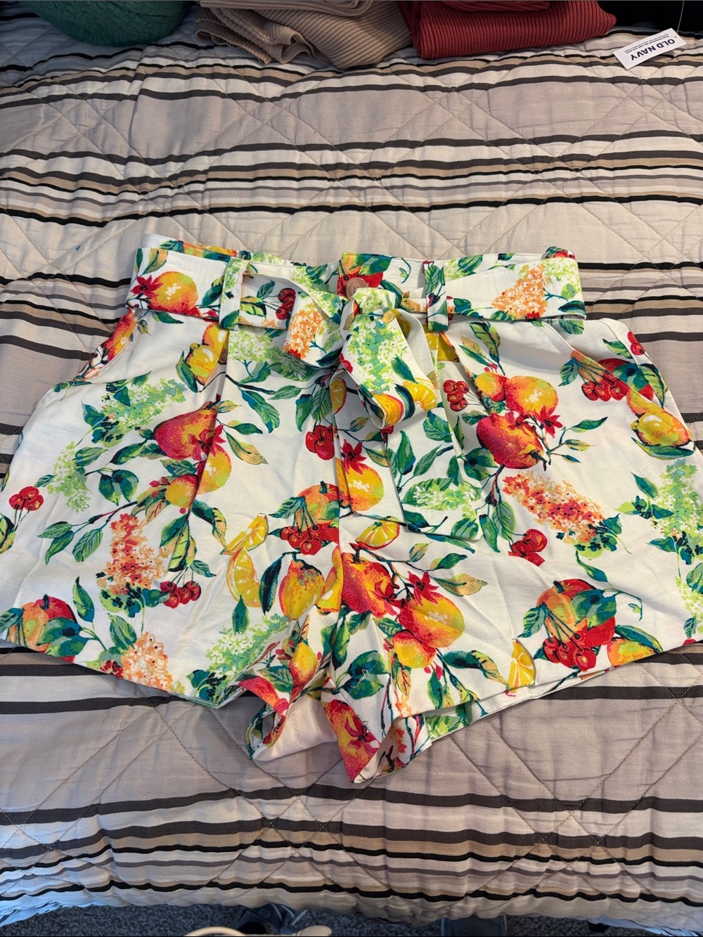 NWOT Lauren Conrad fruit shorts 3”inseam size medium.